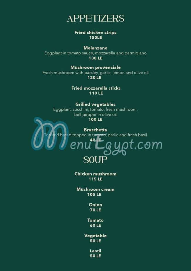 Il Mulino Bakery And Restaurant menu 8