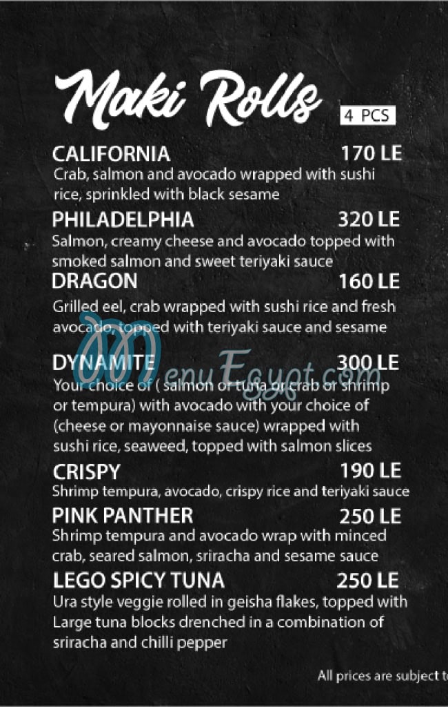 JOIA SUSHI and GRILL menu 14