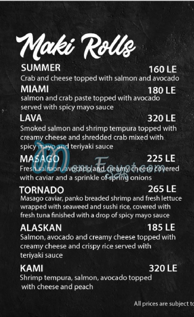 JOIA SUSHI and GRILL menu 16