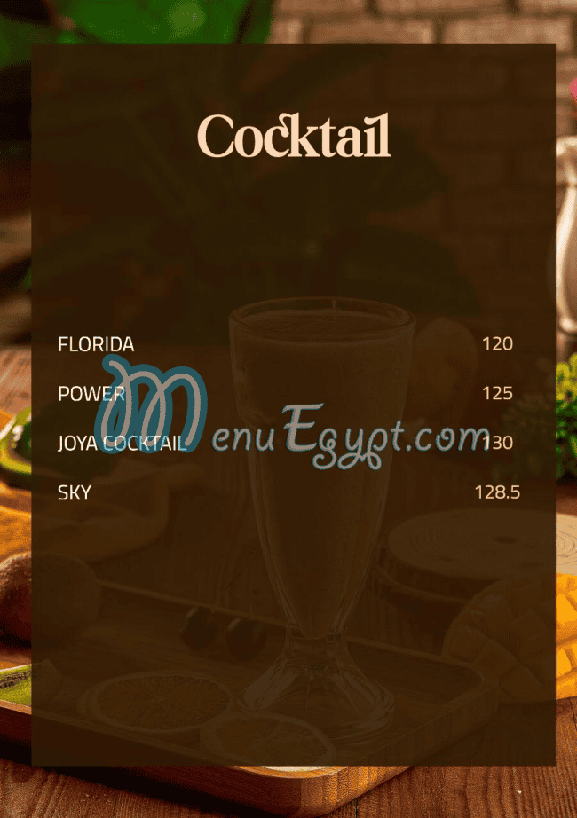 Joya Cafe Cafe menu 1
