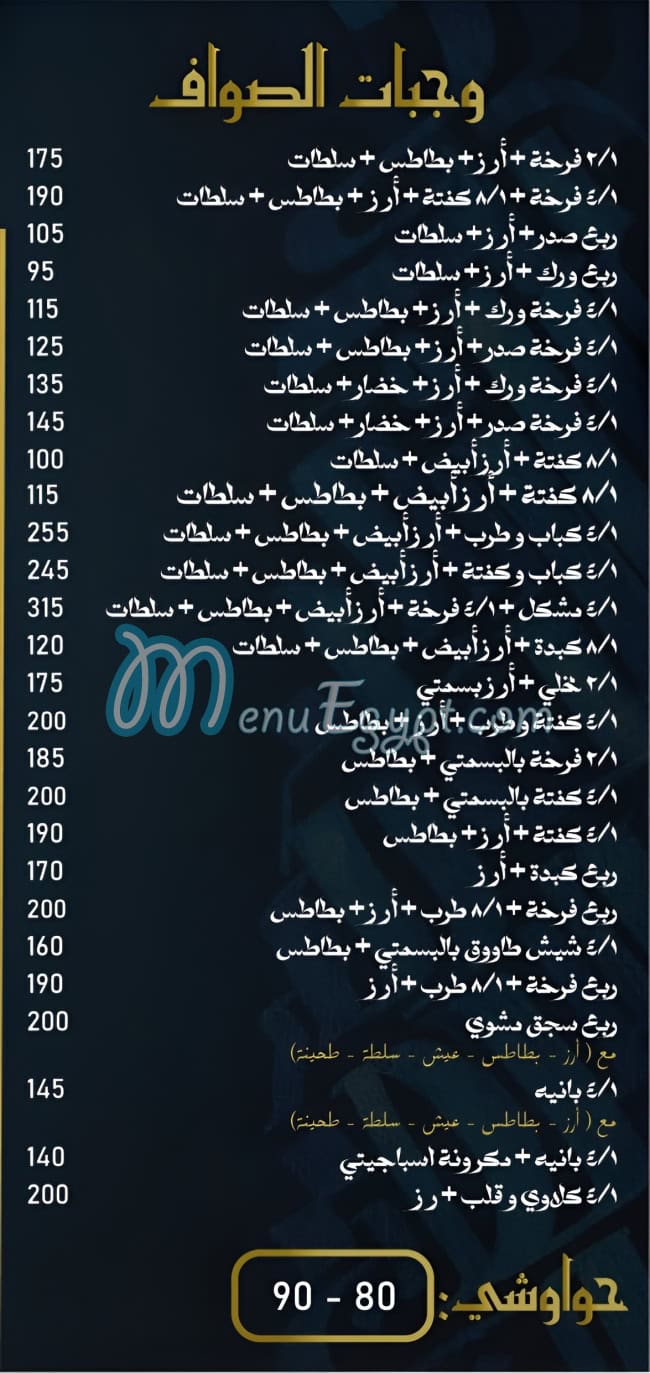 Kagabgy El Sawaf menu 2