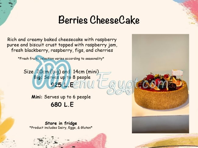 منيو كي بي كيك استوديو صفحة 10 - الأسعار