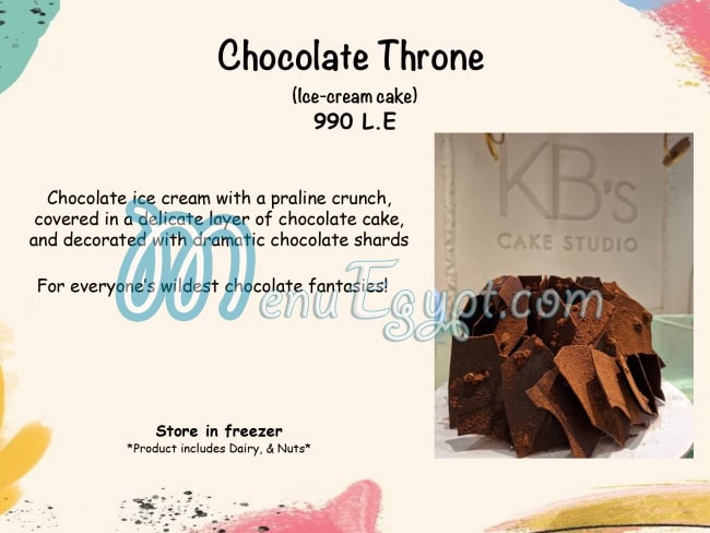 منيو كي بي كيك استوديو صفحة 11 - الأسعار