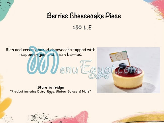 منيو كي بي كيك استوديو صفحة 20 - الأسعار