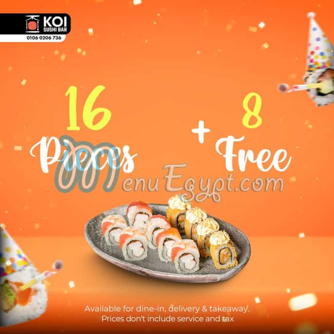 Koi Sushi menu 1