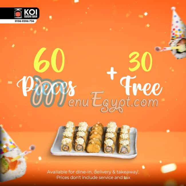 Koi Sushi menu 5