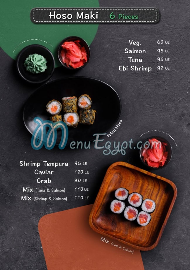 L Sushi menu 5