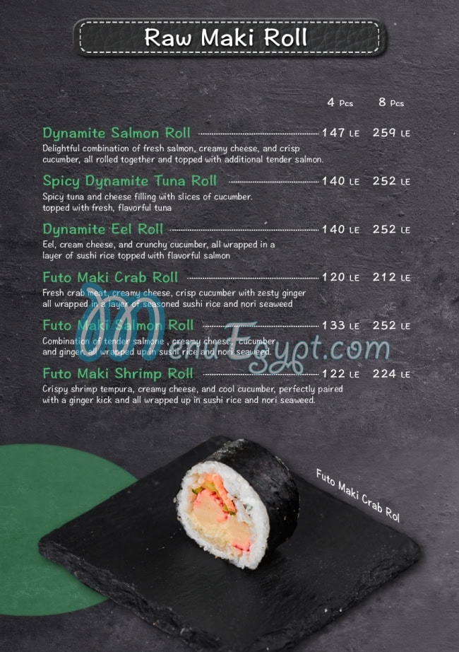 L Sushi menu 6