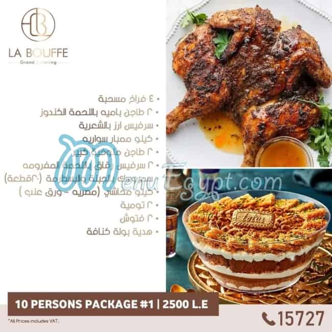 La Bouffe Catering menu 1