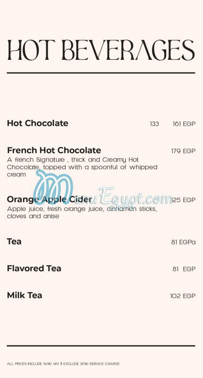 La Poire Cafe Cafe menu 12
