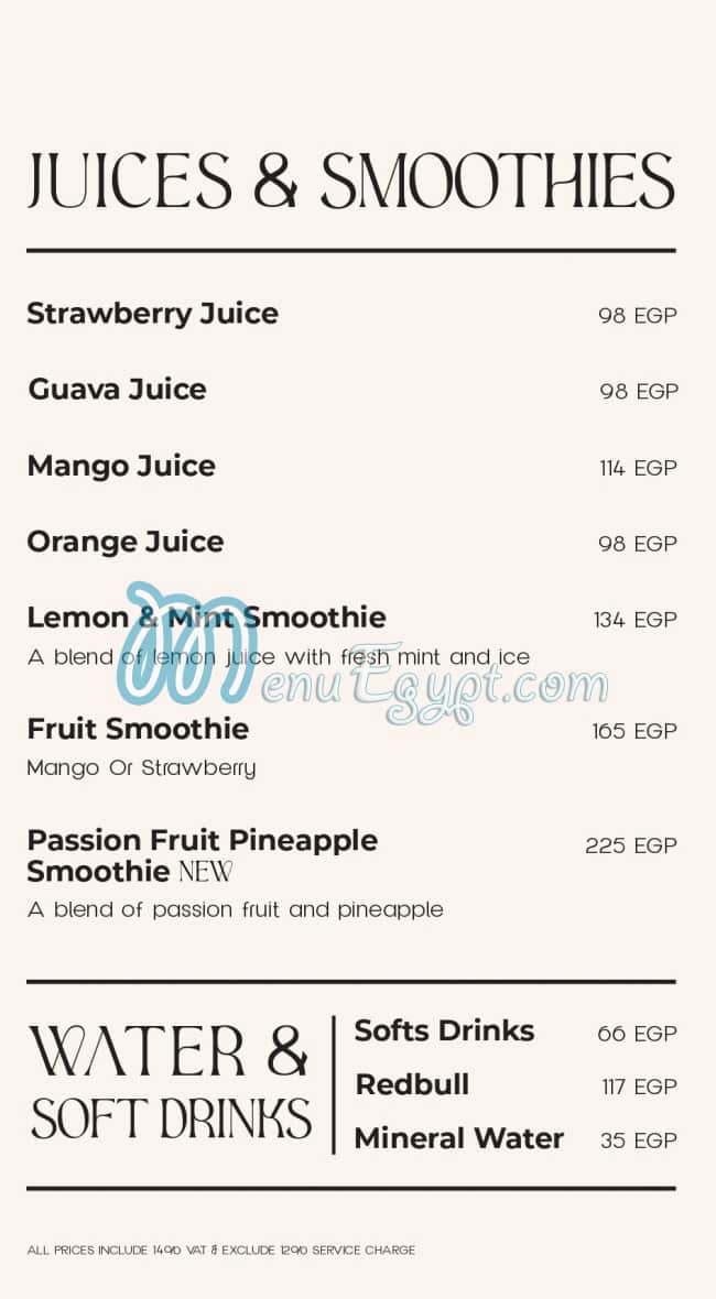 La Poire Cafe Cafe menu 15