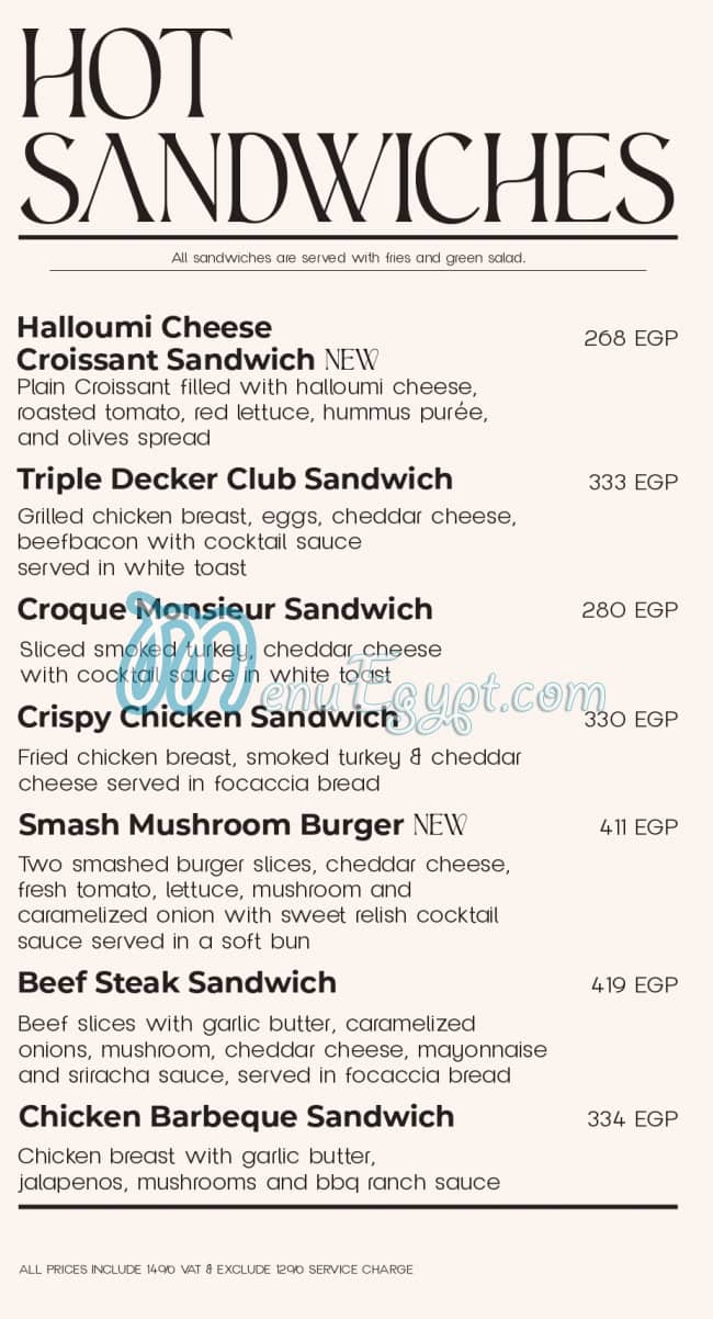 La Poire Cafe Cafe menu 7