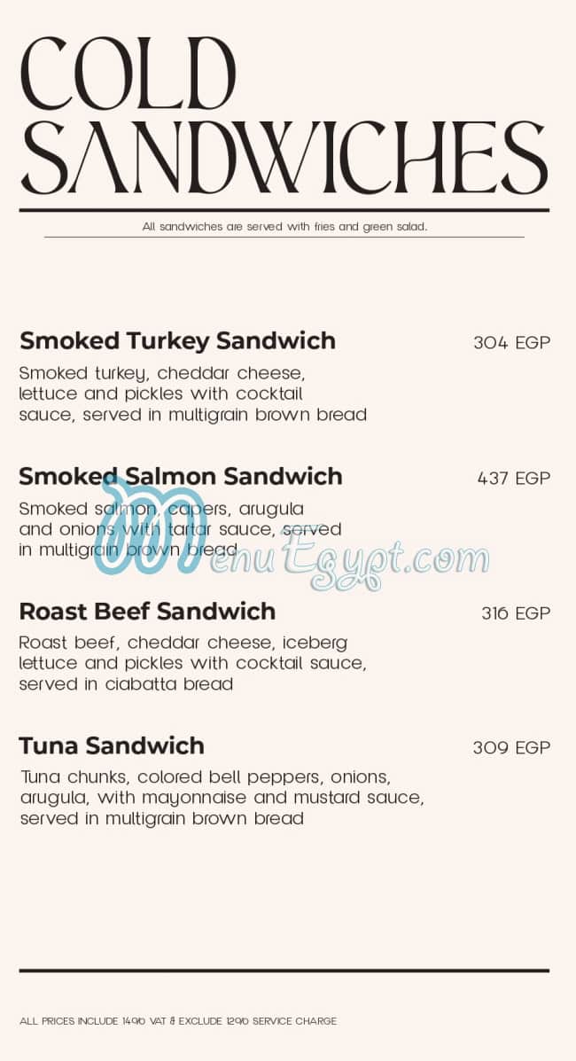 La Poire Cafe Cafe menu 8