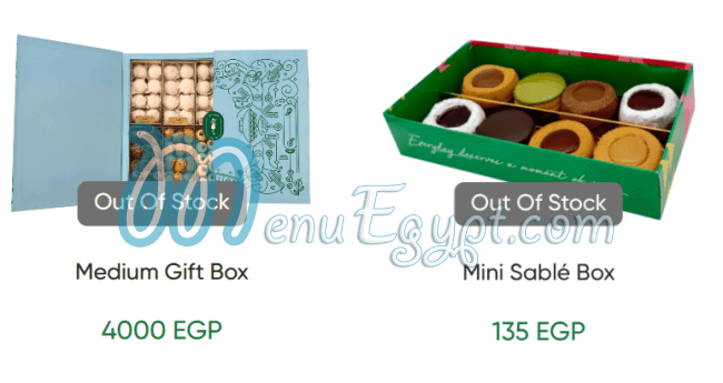 La Poire menu page 16 - prices