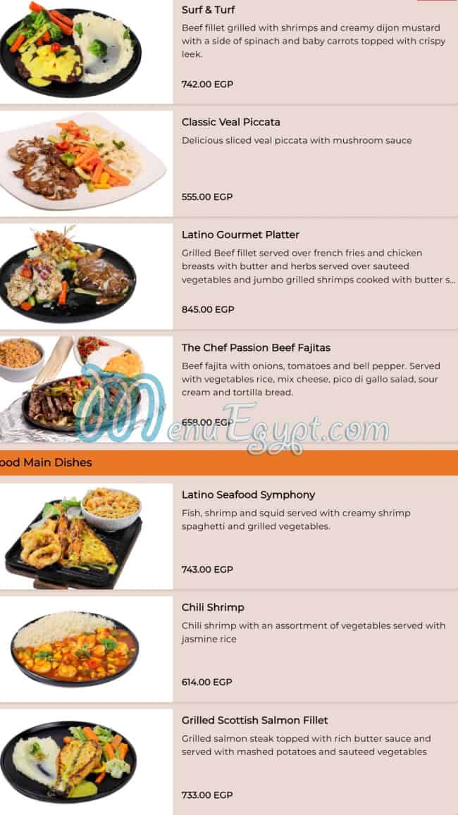 Latino Cafe Cafe menu 15