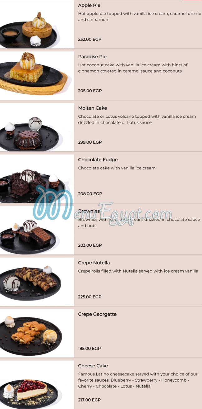 Latino Cafe Cafe menu 20