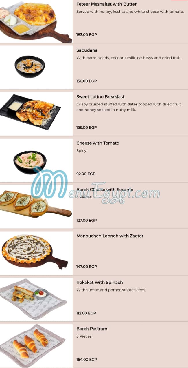 Latino Cafe Cafe menu 3