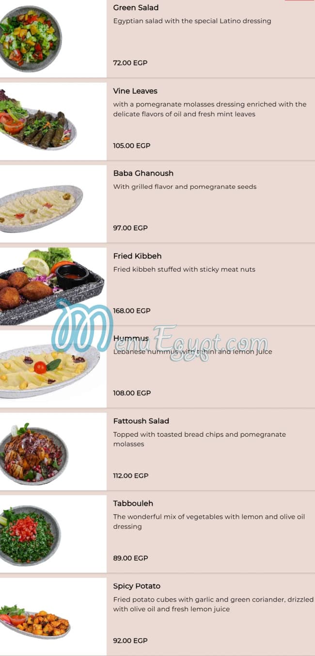 Latino Cafe Cafe menu 7