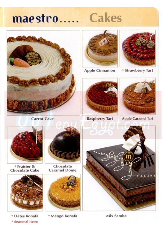 Maestro Patisserie menu 4