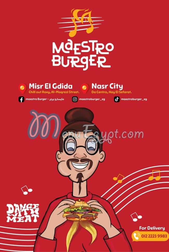 Maestro Burger menu 4