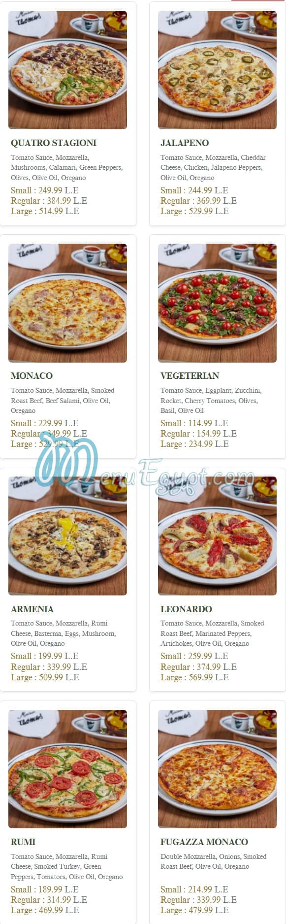 Maison Thomas menu 4