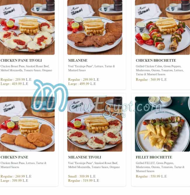 Maison Thomas menu 7