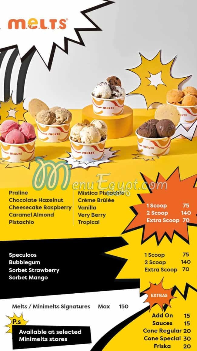 منيو ميني ميلتز صفحة 13 - الأسعار