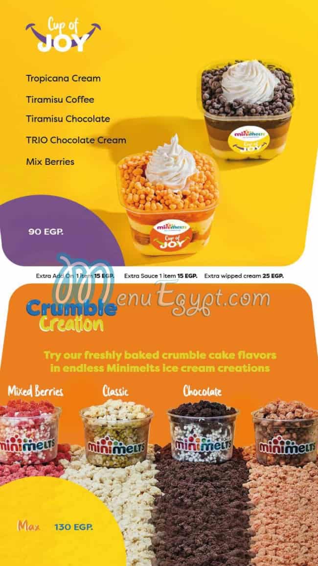 منيو ميني ميلتز صفحة 3 - الأسعار