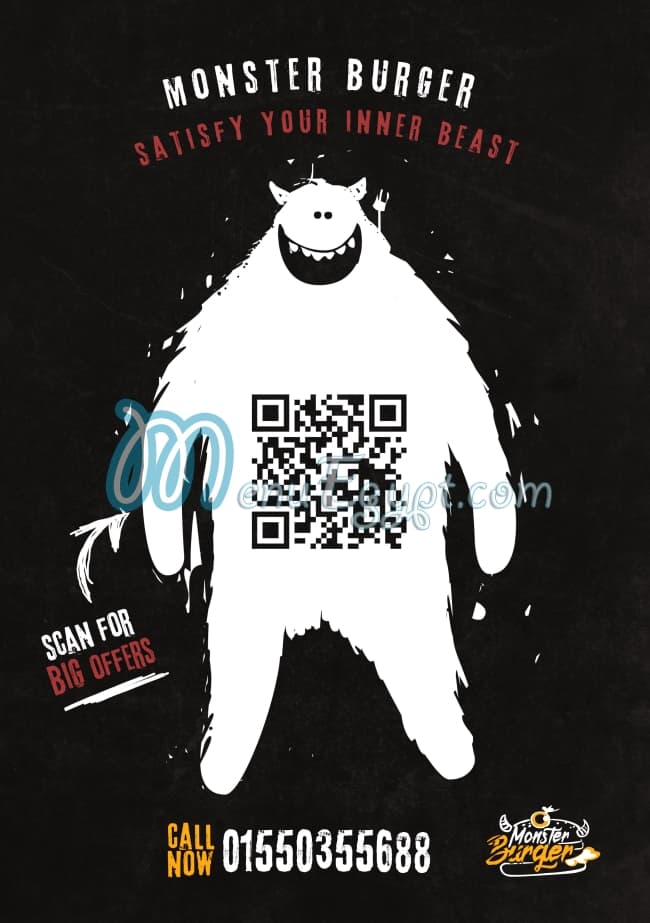 Monster burger menu 1