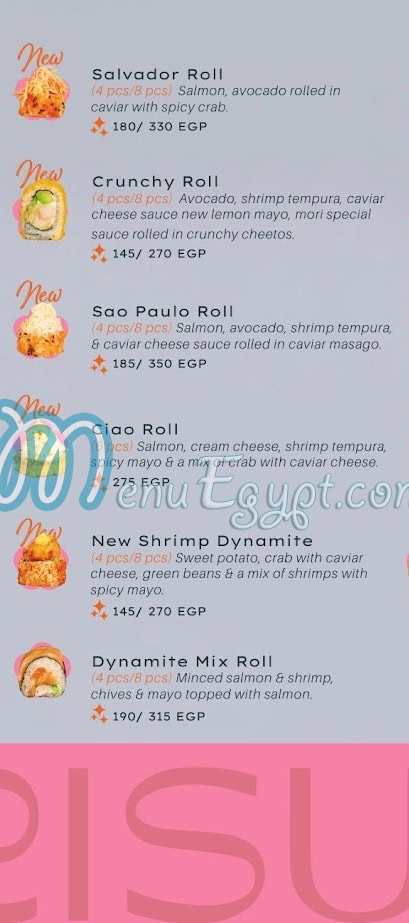 Mori Sushi menu 9