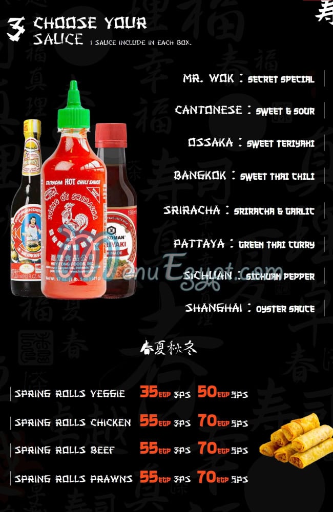Mr Wok menu 5