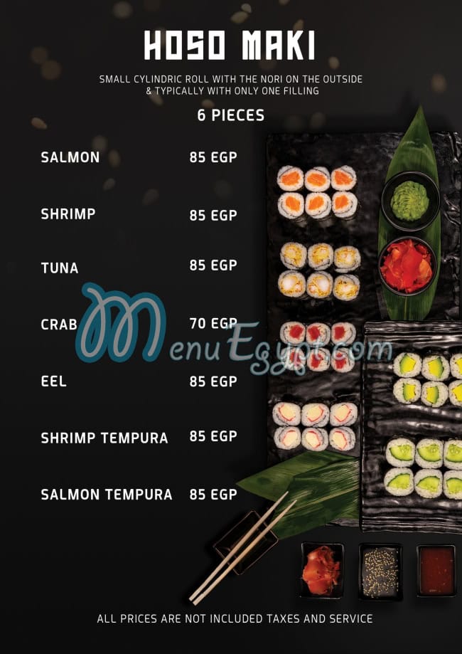 منيو ناغويا سوشي صفحة 10 - الأسعار