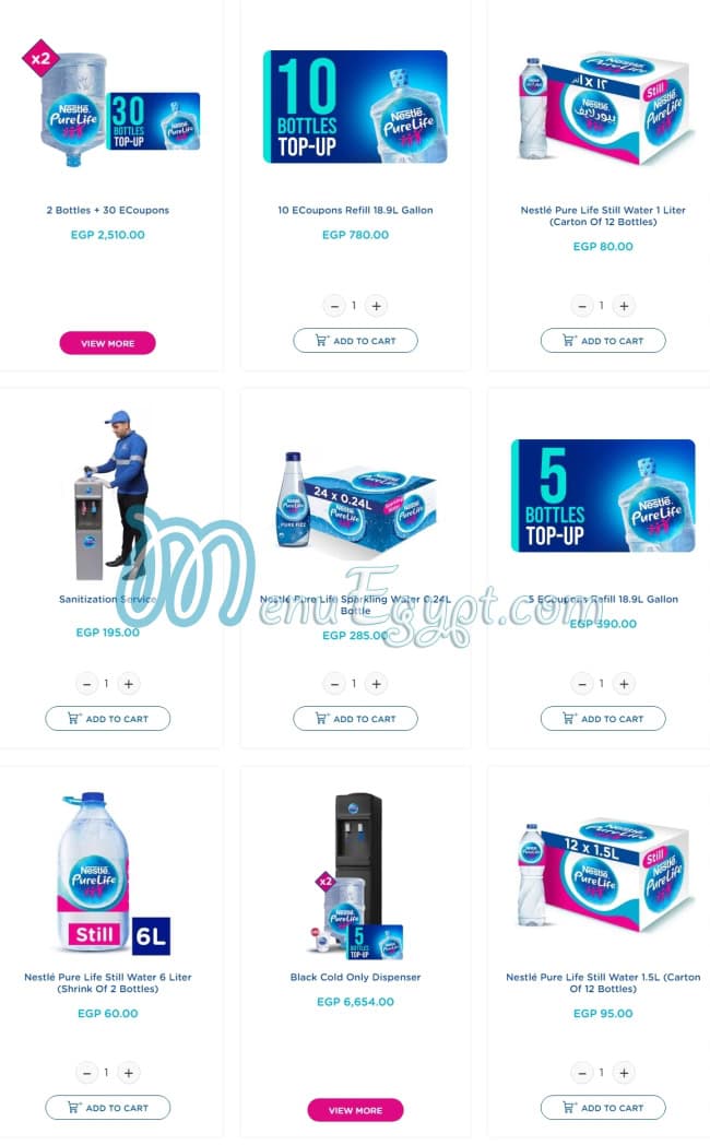 منيو نستلة صفحة 2 - الأسعار