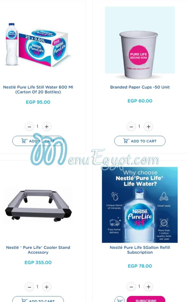 منيو نستلة صفحة 3 - الأسعار