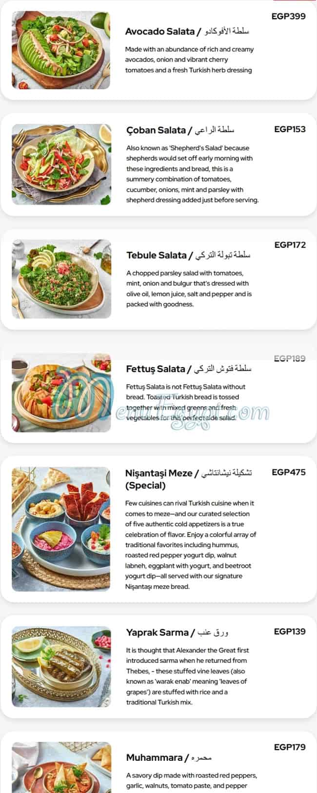 Nisantasi Restaurant menu 7