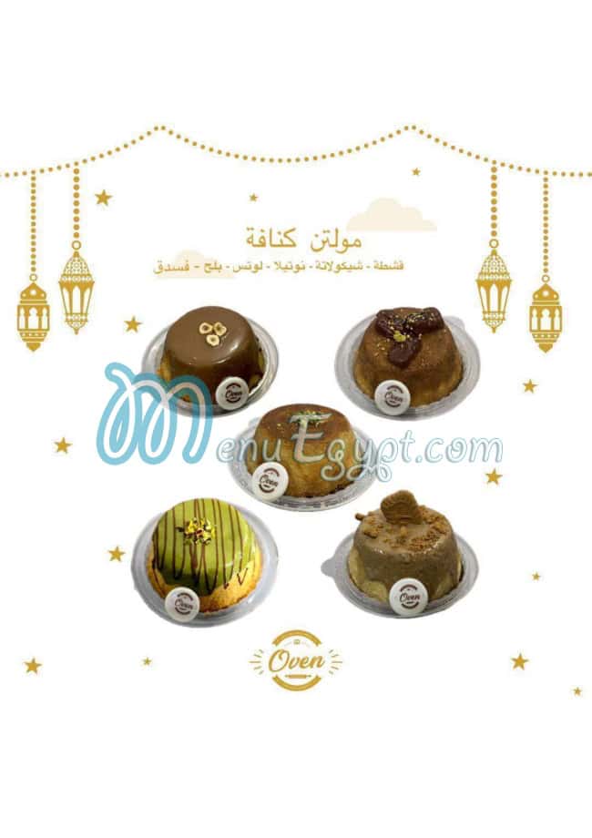 Oven Patisserie menu page 6 - prices