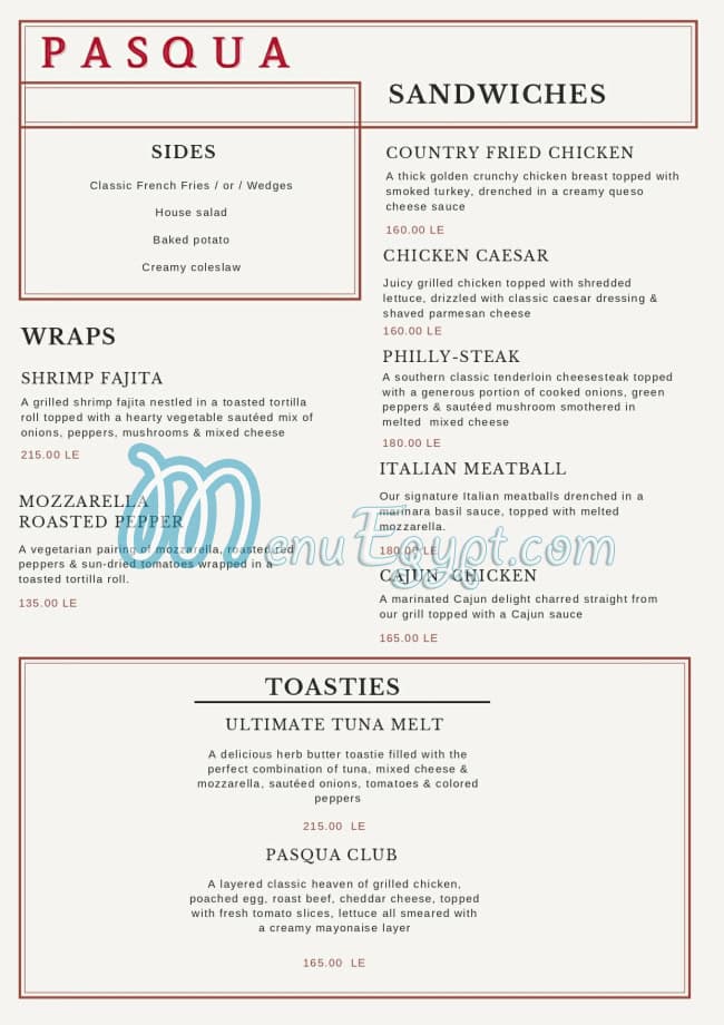 Pasquale Beverly Hills menu 11