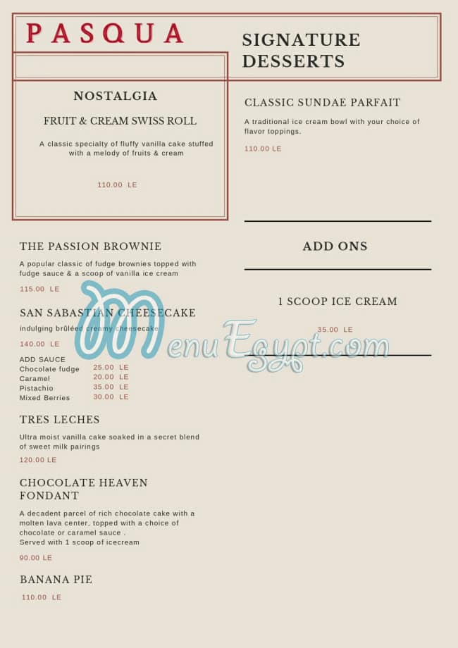 Pasquale Beverly Hills menu 13