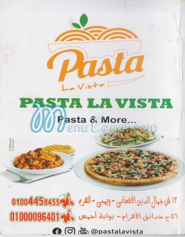 Pasta La Vista menu 1