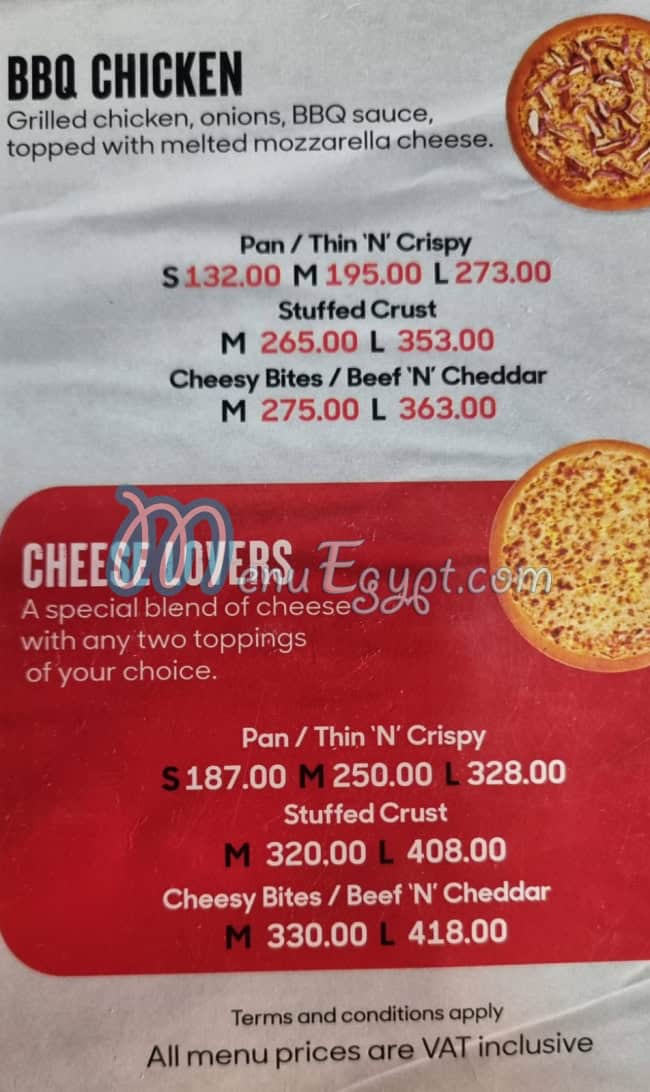 Pizza Hut menu 4