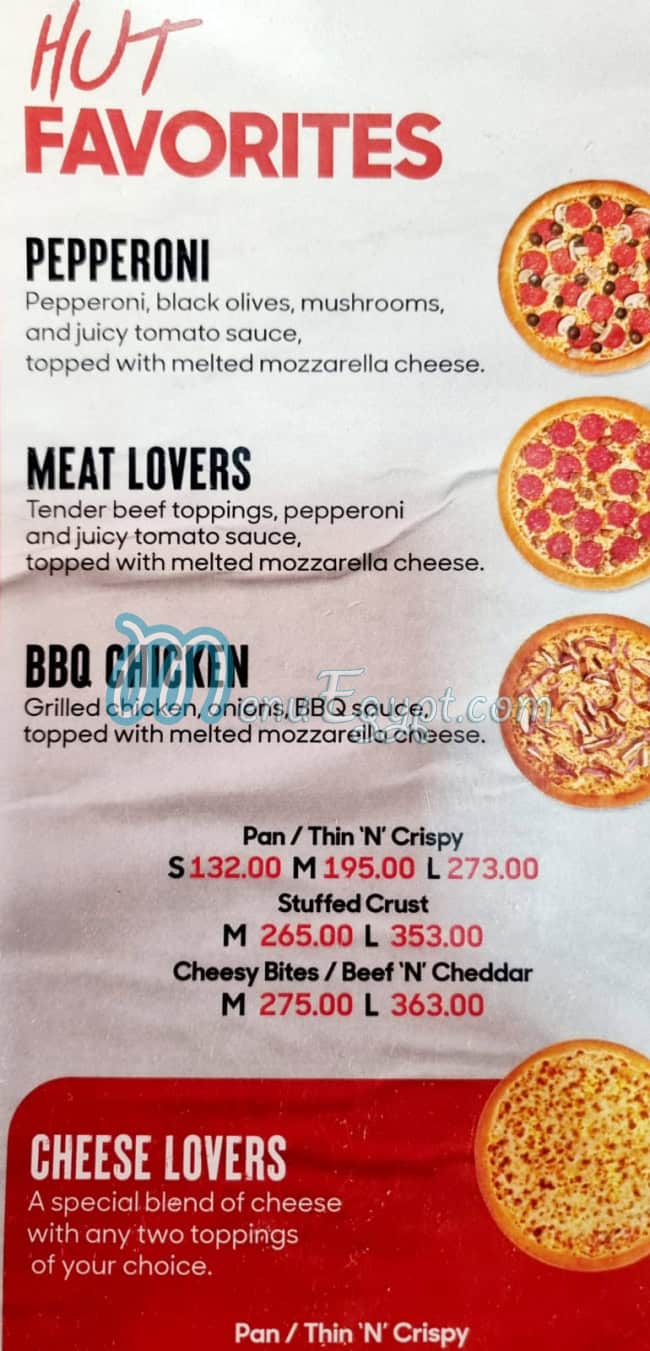Pizza Hut menu 5
