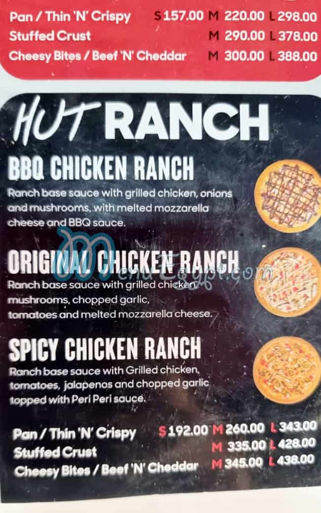 Pizza Hut menu 6