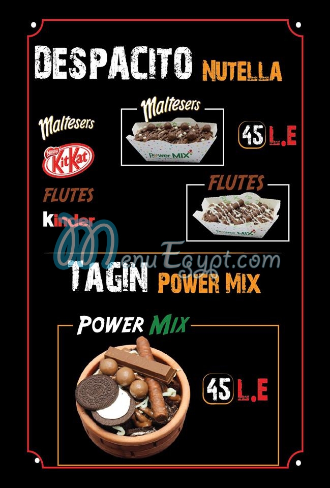 Power Mix menu 1