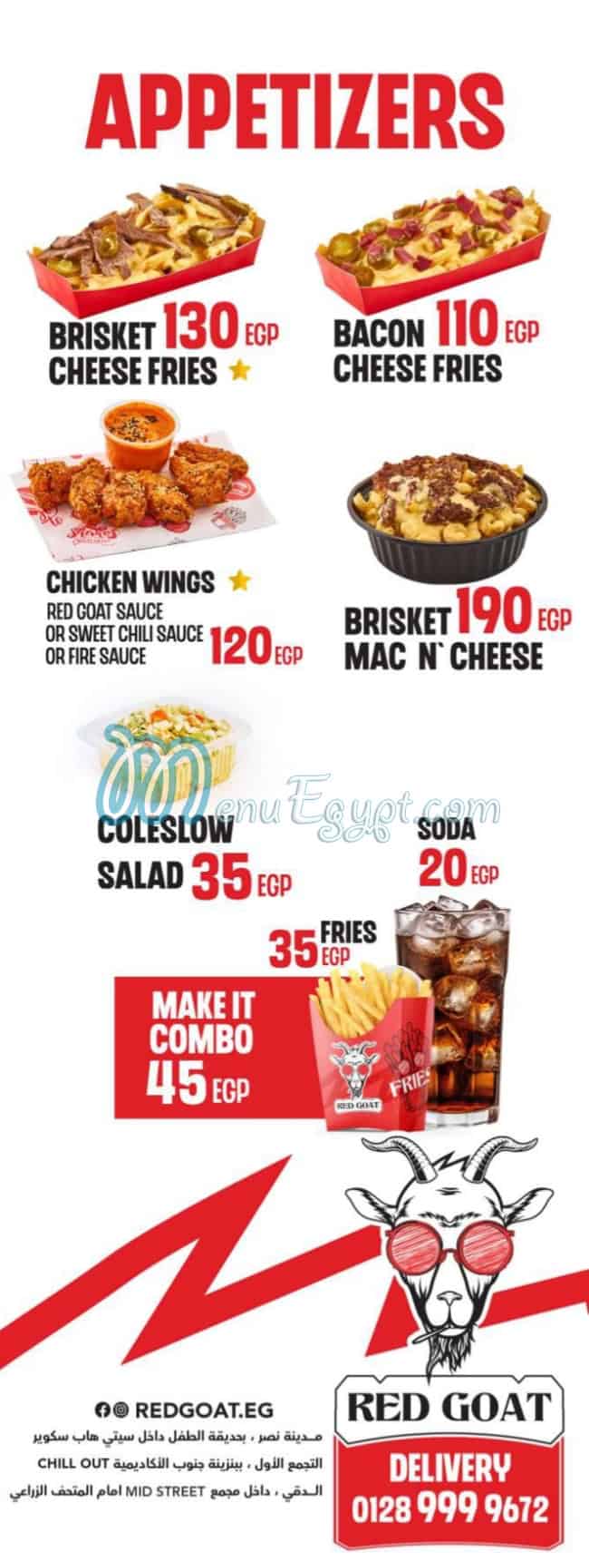 Red Goat menu 2