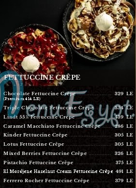 Süss Cafe menu 8