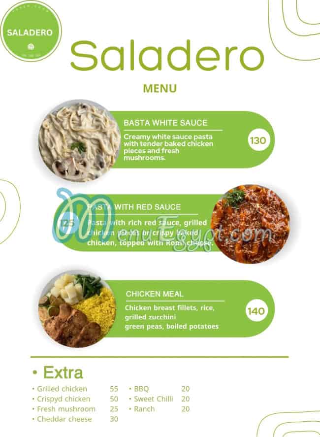 Saladero menu 5