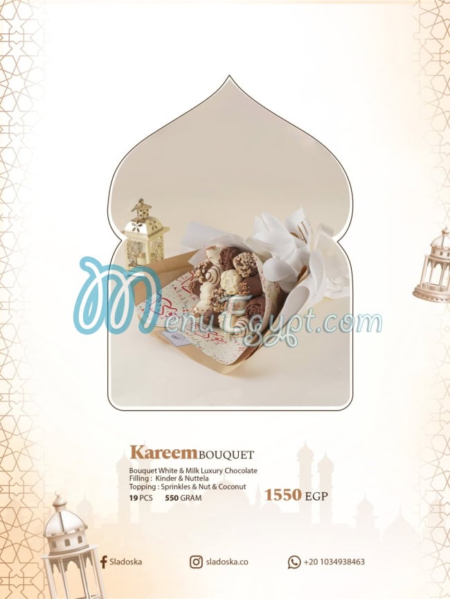 Sladoska menu page 8 - prices