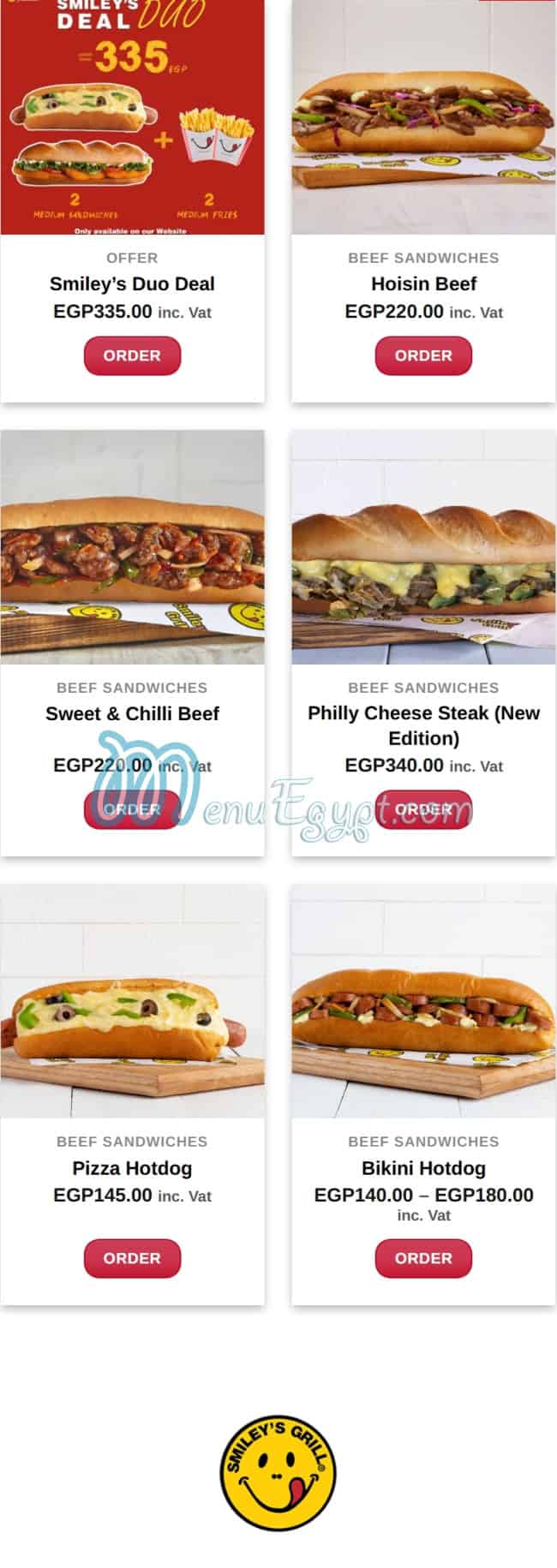 Smileys Grill menu 3