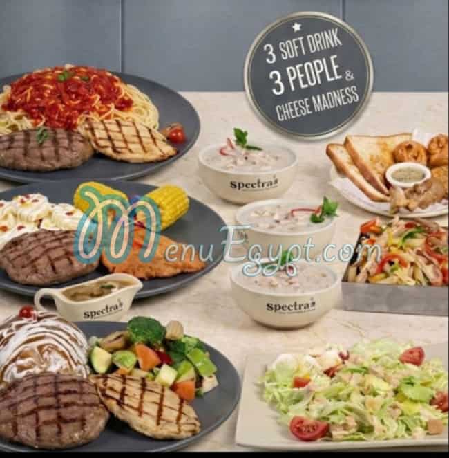 Spectra menu page 6 - prices