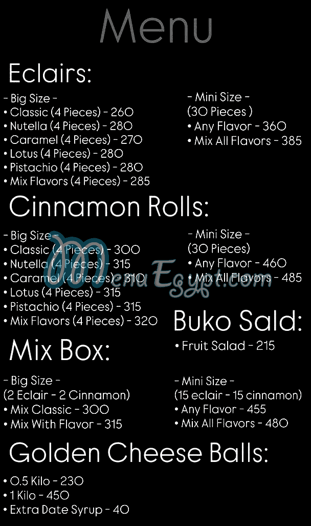 منيو شوجر ان ساتش صفحة 2 - الأسعار